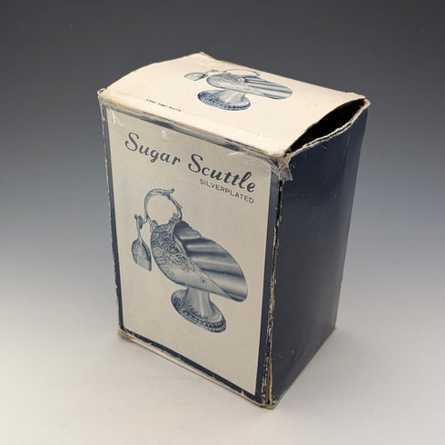 復古鍍銀糖碗煤炭碗設計盒裝